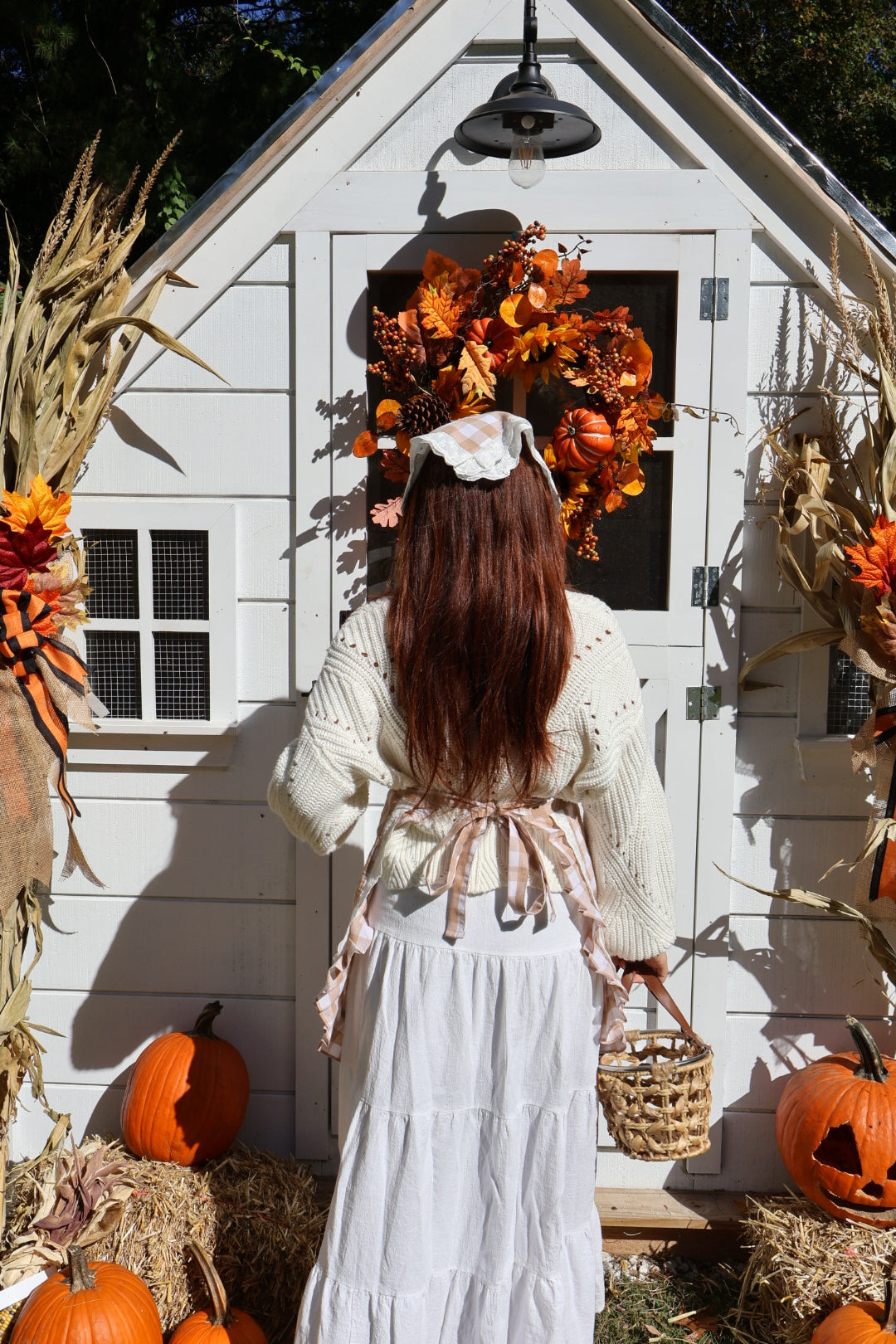 Cinnamon Roll Gingham Apron Set
